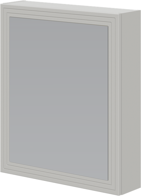 Підвісна шафа для ванної кімнати з дзеркалом Halmar Toreto 1D 60 x 15 x 70 см Кашемірова (5905248133686) - зображення 1