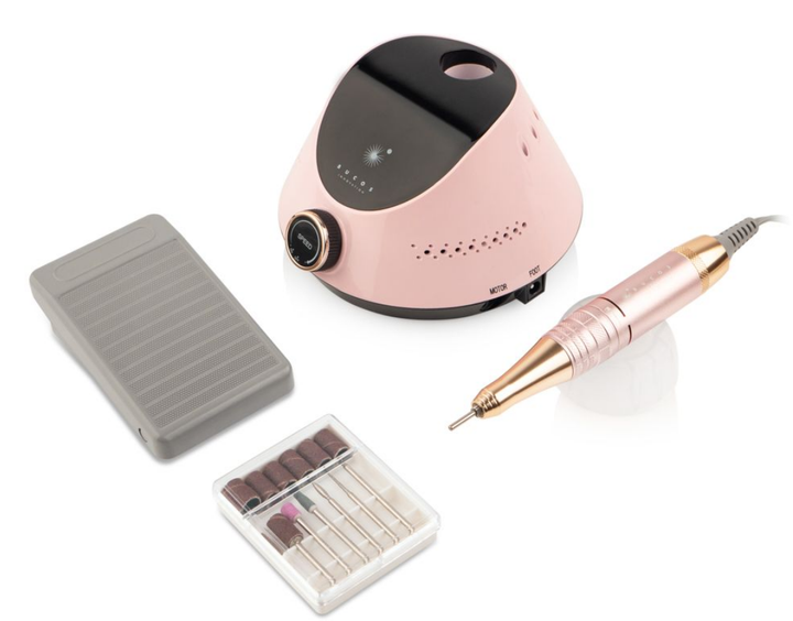 Профессиональный фрезер для маникюра и педикюра Bucos Nail Drill X2 PRO Blush Pink, 65 Вт, 35000 оборотов - изображение 3