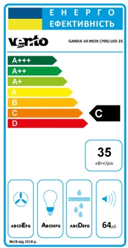 Вытяжка Ventolux GARDA 50 INOX (700) LED 2S - Фото 7 Вытяжка Ventolux GARDA 50 INOX (700) LED 2S - изображение 7