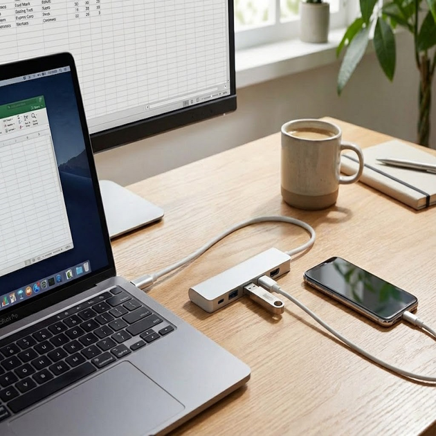 USB хаб переходник для ноутбука USB Type C to HDMI Type-C 3xUSB 3.0 5в1 Pavlysh UH-С-51 - изображение 2
