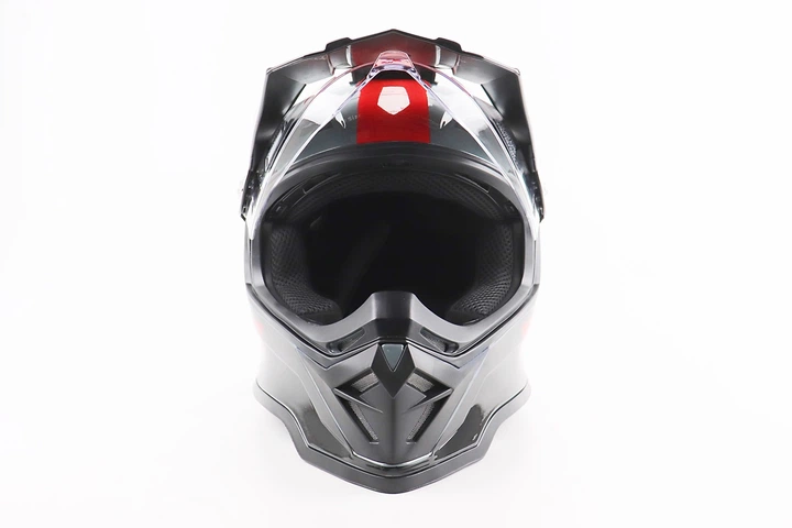 Шлем кроссовый/эндуро/ATV BLD-819-7, M (57-58 см) BLD, черно-серо-красный - изображение 5