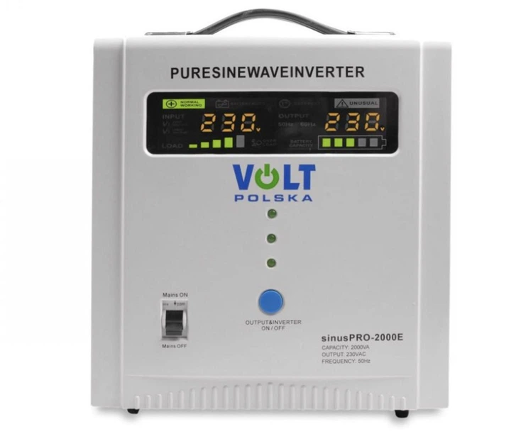 Источник бесперебойного питания Volt Polska Sinus pro 2000E 12/230V (1250/2000) ИБП - изображение 4