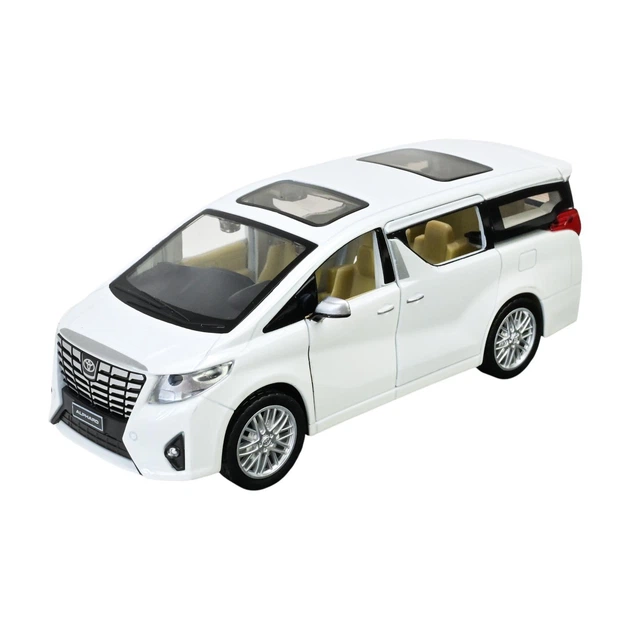 Автомодель інерційна металева Toyota Alphard АВТОПРОМ біла 1:29 двері відчиняються зі світлом та звуком 68481 - зображення 2