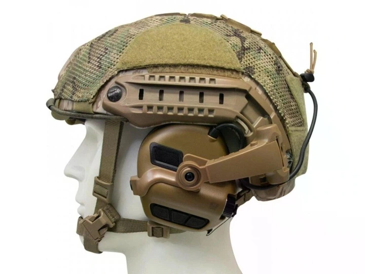 Кріплення-адаптер (чебурашка) EARMOR M16A (CB) на рейки ARC для навушників M31 Plus/M32 Plus Coyot (M16A-CB) - зображення 3