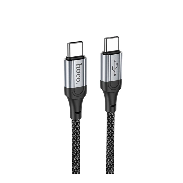 USB Hoco X102 Type-C to Type-C 60W Чорний - Фото 1 USB Hoco X102 Type-C to Type-C 60W Чорний - зображення 1