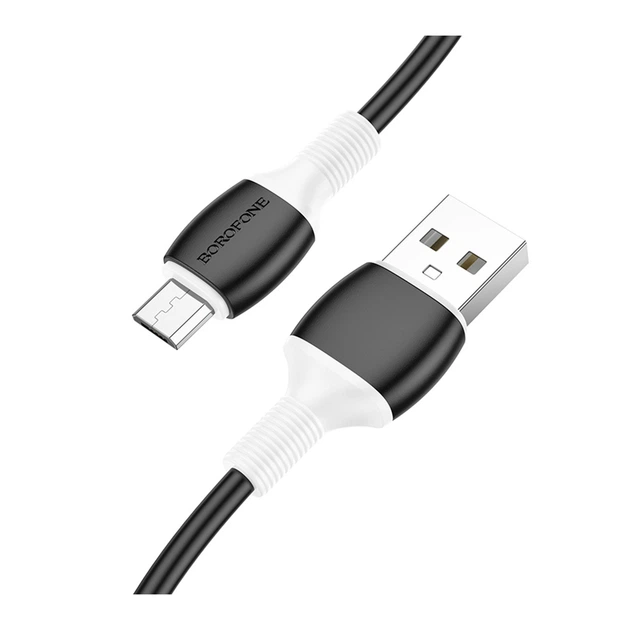 USB Borofone BX84 Micro 2.4A Чорний - Фото 1 USB Borofone BX84 Micro 2.4A Чорний - зображення 1