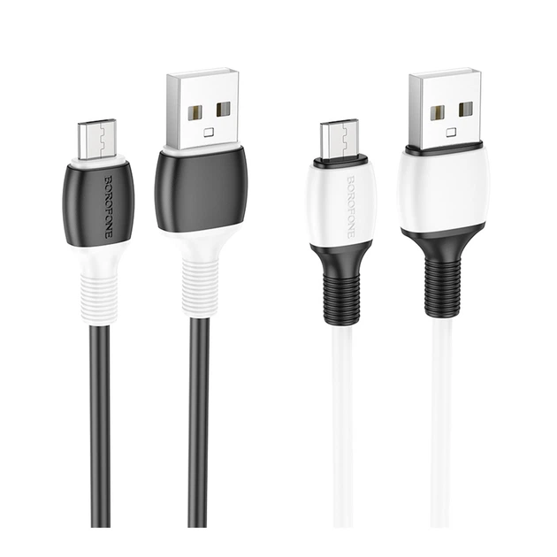 USB Borofone BX84 Micro 2.4A Чорний - Фото 2 USB Borofone BX84 Micro 2.4A Чорний - зображення 2