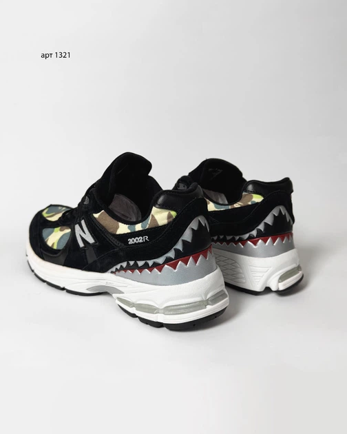 Кросівки Model NB 2002R BAPE 41 (25.5 см) Black Camo (арт 1321) - Фото 12 Кросівки Model NB 2002R BAPE 41 (25.5 см) Black Camo (арт 1321) - изображение 12