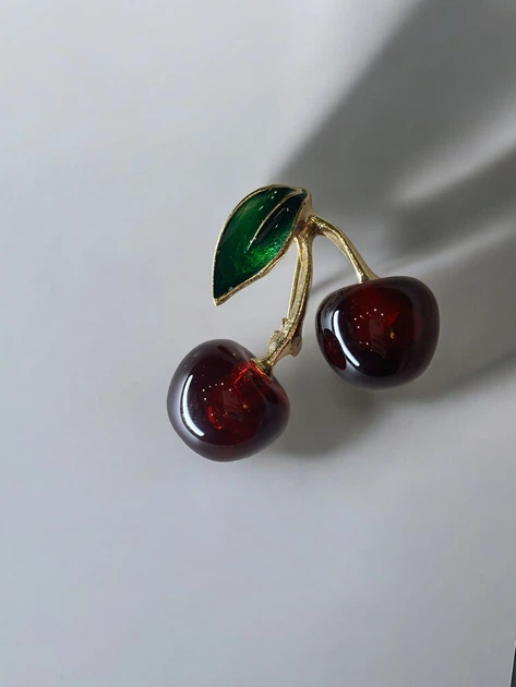 Брошка Mirshine Cherry Red/Gold - изображение 2