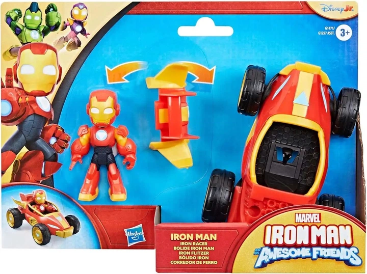 Машинка Hasbro Marvel - Iron Man Racer з фіруркою G1471 (5010996288769) - зображення 3