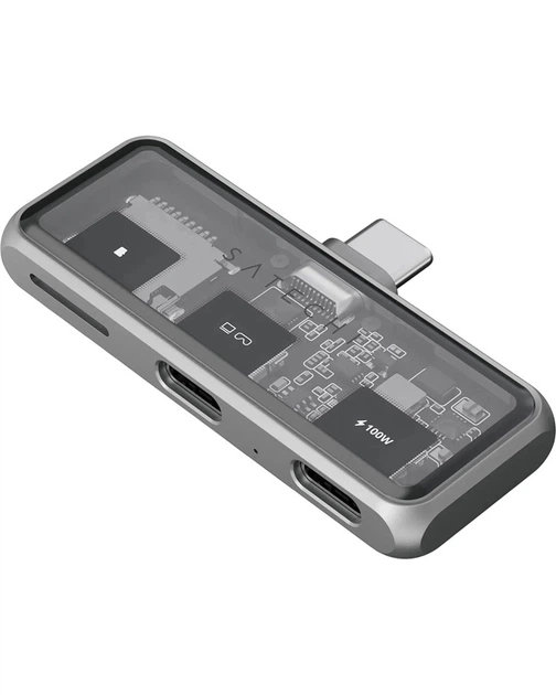 Хаб Satechi Mobile XR Hub с аудиопортом для Viture / RayNeo / iPhone 15+ (Space Gray) - Фото 9 Хаб Satechi Mobile XR Hub с аудиопортом для Viture / RayNeo / iPhone 15+ (Space Gray) - изображение 9