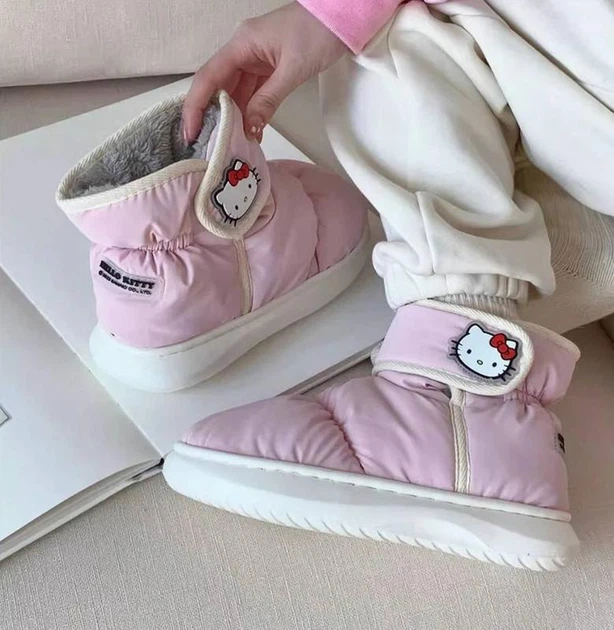 Водонепроницаемые угги дутики обуви Хелоу Кити Sanrio Hello Kitty принт аниме, 36-37 размер - Фото 7 Водонепроницаемые угги дутики обуви Хелоу Кити Sanrio Hello Kitty принт аниме, 36-37 размер - изображение 7