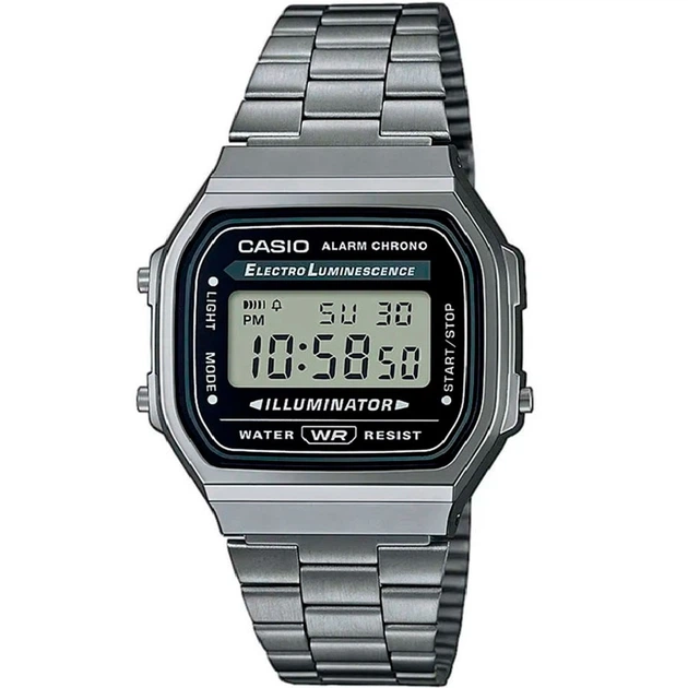Наручний годинник CASIO A168WGG-1ADF - Фото 1 Наручний годинник CASIO A168WGG-1ADF - изображение 1