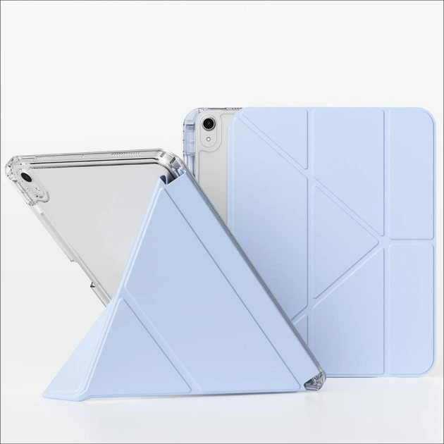 Раздвижной чехол обложка Pulling Separation Y-Fold + Right Pencil Holder BBM1 для iPad 10 2022/2024 10.9"/iPad 11" 2025 (A16) Голубой - изображение 7