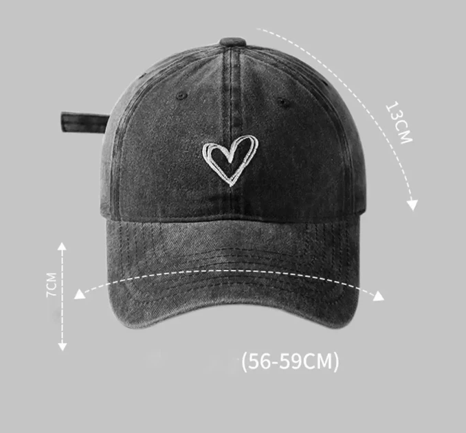 Хлопковая бейсболка варёнка под джинс "Heart" Бежевая - изображение 4