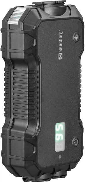 Автомобильное пуско-зарядное устройство Sandberg Jump Starter 10000mAh 18W Type-C USB с фонарем (9186BDFFBC1E) - изображение 3