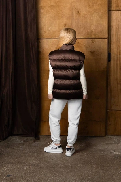 Женская жилетка демисезонная Tian Sky - T One Size brown - изображение 7