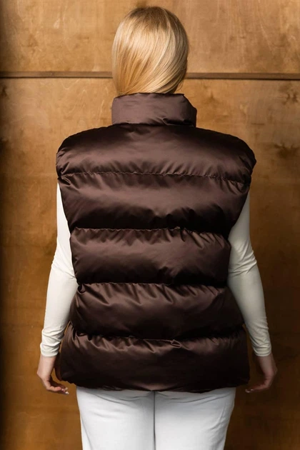 Женская жилетка демисезонная Tian Sky - T One Size brown - изображение 8