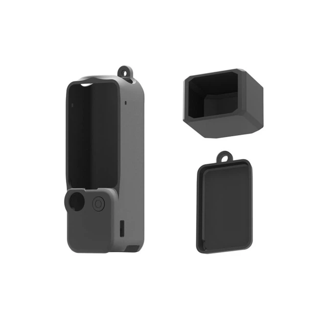 Захисний силіконовий чохол Puluz PU894B 3-в-1 для екшн-камери DJI OSMO Pocket 3 чорний - зображення 2