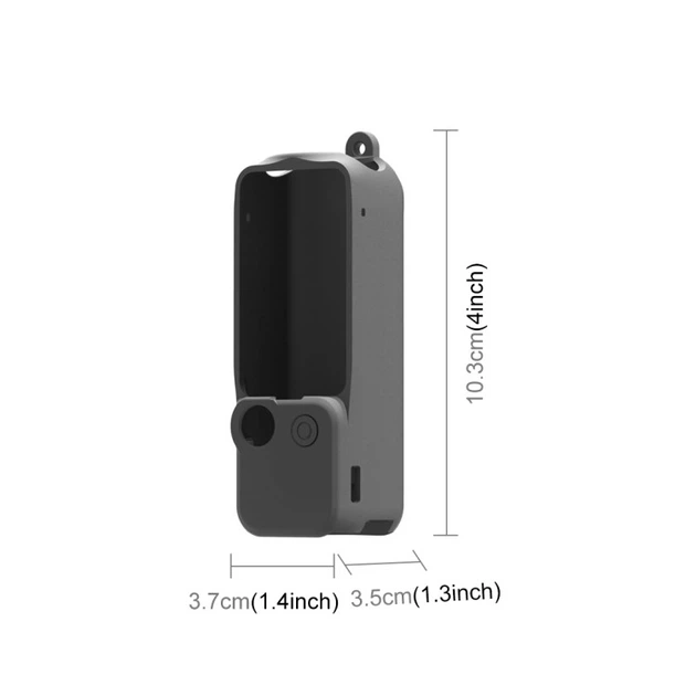 Захисний силіконовий чохол Puluz PU894B 3-в-1 для екшн-камери DJI OSMO Pocket 3 чорний - зображення 3