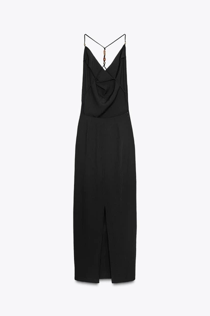 Сукня-комбінація з фурнітурою Zara 3564/129 XL Чорна (03564129800XL) - зображення 10