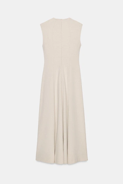 Довга сукня без рукавів Zara 0858/620 S Бежева (00858620718S) - Фото 7 Довга сукня без рукавів Zara 0858/620 S Бежева (00858620718S) - изображение 7