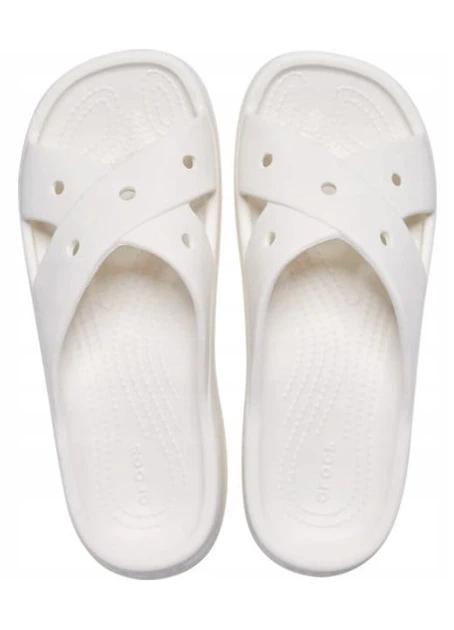 Жіночі слайд класик Білі Crocs Classic Cross Strap White (38-39, білий) - Фото 2 Жіночі слайд класик Білі Crocs Classic Cross Strap White (38-39, білий) - зображення 2