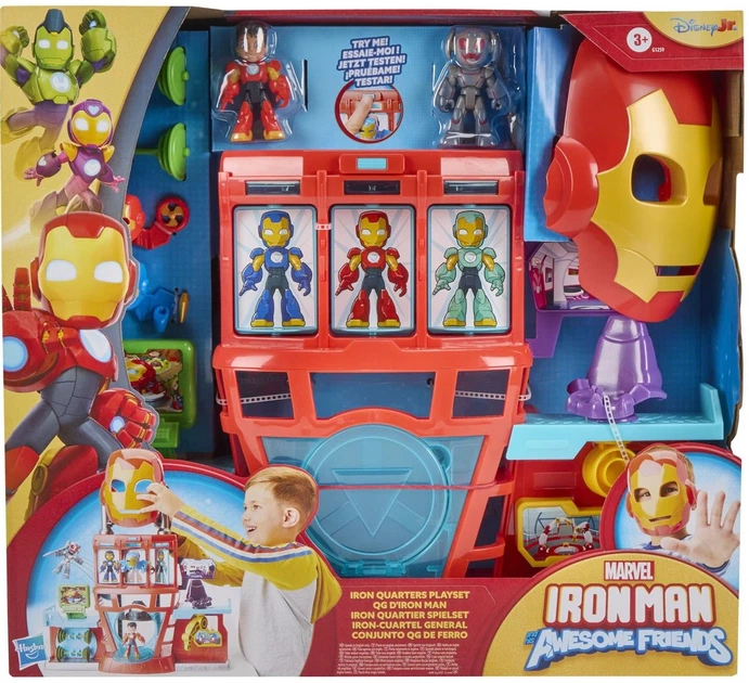 Zestaw do gry Hasbro Marvel Iron Man i super ekipa Baza superbohaterów Iron Quarters (5010996313270) - obraz 4