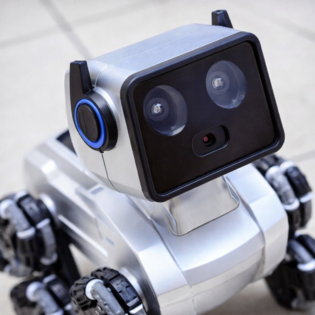 Робот-собака Stunt Robot Dog H29-1 на радіокеруванні з LED-підсвіткою та 8 колесами Mecanum - изображение 7