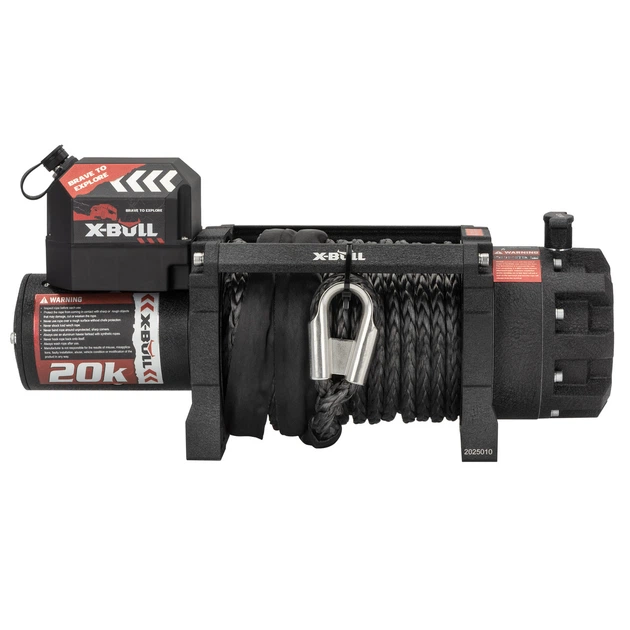 Професійна лебідка для евакуаторів X-BULL TW20000B (9 тонн) 12V, синтетика - Фото 3 Професійна лебідка для евакуаторів X-BULL TW20000B (9 тонн) 12V, синтетика - зображення 3