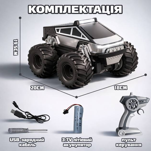 Радиоуправляемая амфибия 4WD Waterproof Stunt Car для езды по воде и суше - изображение 7