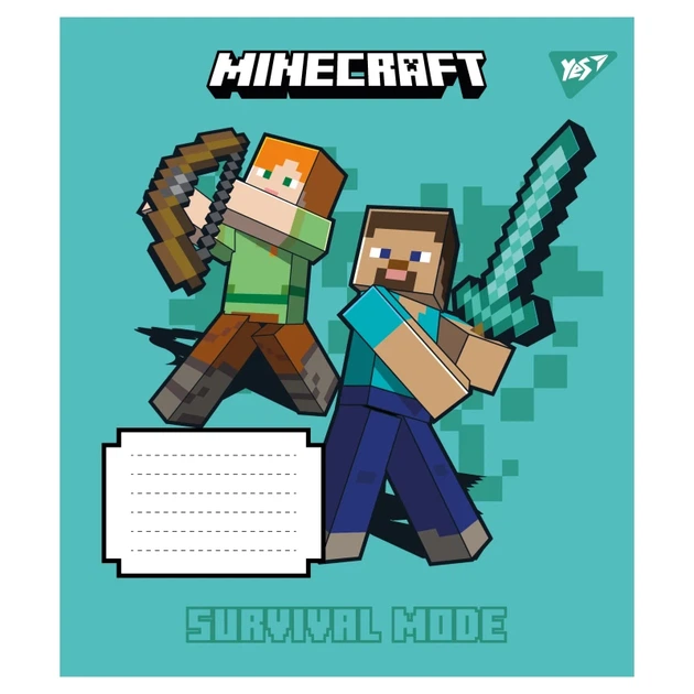 Тетрадь ученическая YES Minecraft Signs 767560 18 листов Разноцветный shop (4823092291578) - изображение 5
