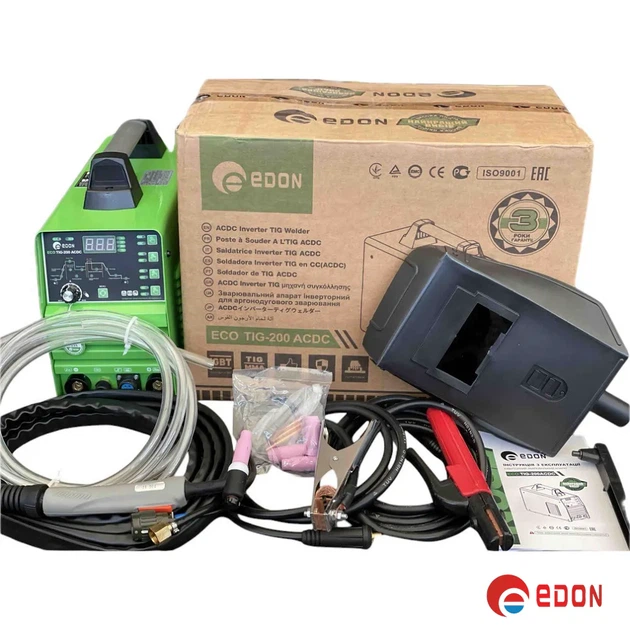 Инверторная аргонная сварка EDON ECO TIG-200 AC/DC - Фото 8 Инверторная аргонная сварка EDON ECO TIG-200 AC/DC - изображение 8