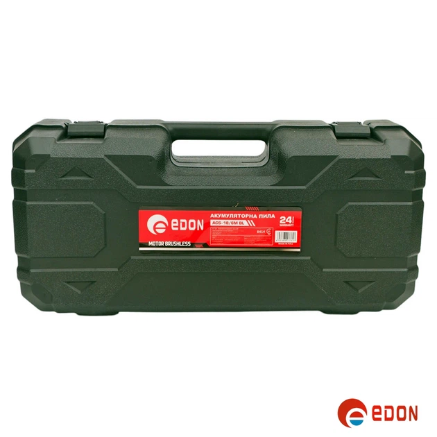 Аккумуляторная мини-пила Edon ACS-18/8 M BL (бесщеточный двигатель, Шина 20 см) - Фото 13 Аккумуляторная мини-пила Edon ACS-18/8 M BL (бесщеточный двигатель, Шина 20 см) - изображение 13