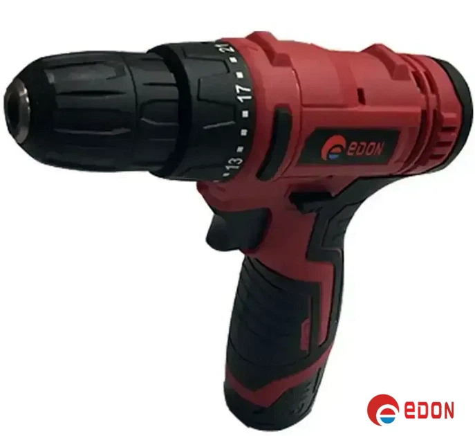 Акумуляторний шурупокрут з набором насадок EDON ED-1201 (кейс 12 В, 2А, 1 АКБ) - зображення 3