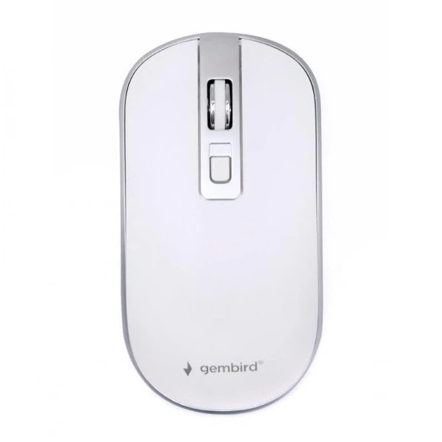 Миша бездротова Gembird MUSW-4B-06-WS Білий/Сріблястий - зображення 4