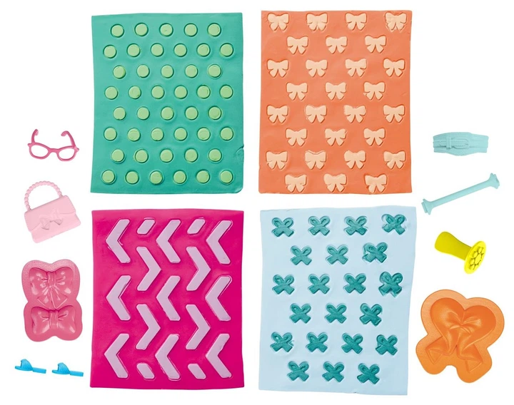 Zestaw kreatywny uzupełniający Hasbro Play-Doh Ciastolina Barbie Perły i kokardy (G1365) (5010996315724) - obraz 2