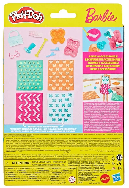 Zestaw kreatywny uzupełniający Hasbro Play-Doh Ciastolina Barbie Perły i kokardy (G1365) (5010996315724) - obraz 4