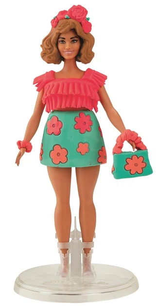 Zestaw kreatywny Hasbro Play-Doh Ciastolina Barbie Fashionista Frędzelki + lalka (G1360) (5010996315694) - obraz 4
