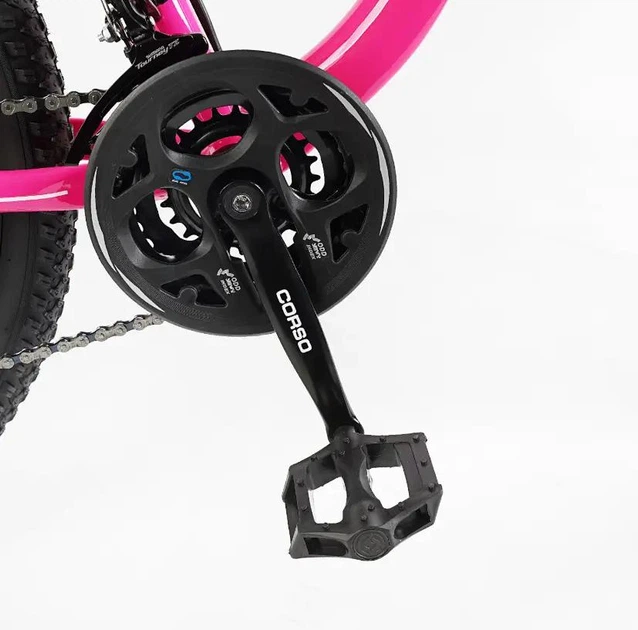 Спортивний гірський алюмінієвий велосипед 27.5 дюймів Shimano 21 швидкість Corso «ELYSIUM» LS-27507 рожевий - Фото 5 Спортивний гірський алюмінієвий велосипед 27.5 дюймів Shimano 21 швидкість Corso «ELYSIUM» LS-27507 рожевий - зображення 5