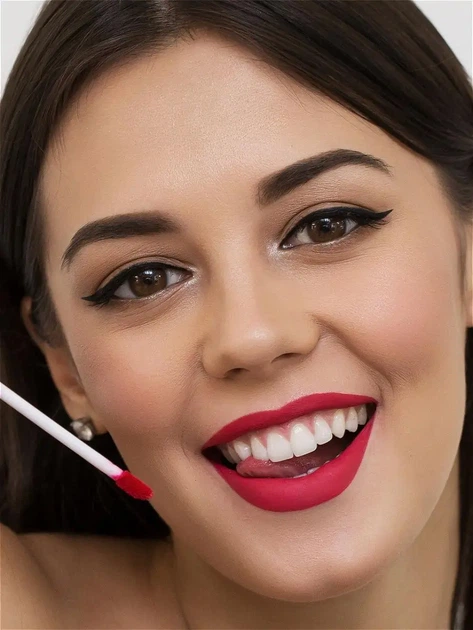 Aden Liquid Lipstick Помада жидкая "Raspberry" № 19 - Фото 2 Aden Liquid Lipstick Помада жидкая "Raspberry" № 19 - изображение 2