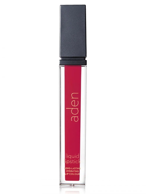 Aden Liquid Lipstick Помада жидкая "Raspberry" № 19 - Фото 6 Aden Liquid Lipstick Помада жидкая "Raspberry" № 19 - изображение 6