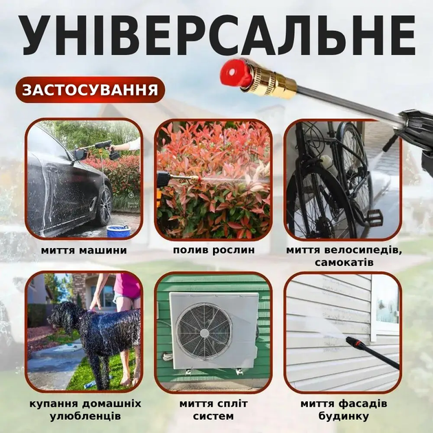 Аккумуляторная автомойка высокого давления 2 акб Портативная автомобильная мойка Набор для машин в кейсе TC - изображение 5