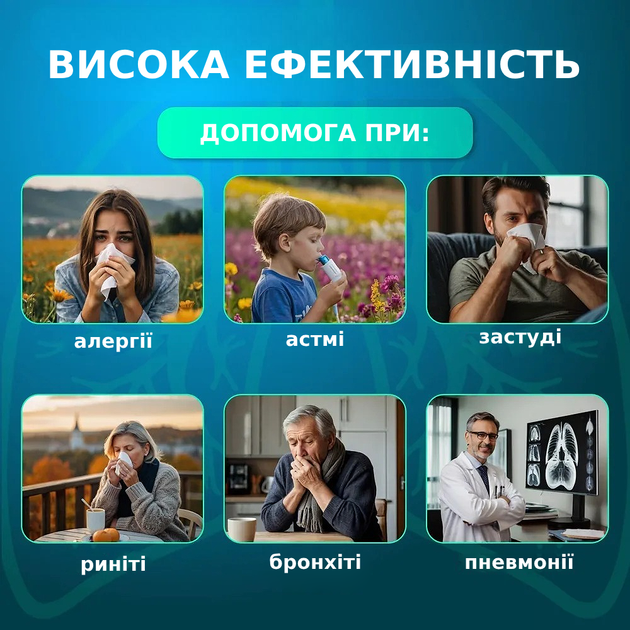 Ингалятор ультразвуковой меш-небулайзер (JSL-W302) портативный для ингаляции для детей или взрослых бесшумный TC - изображение 2