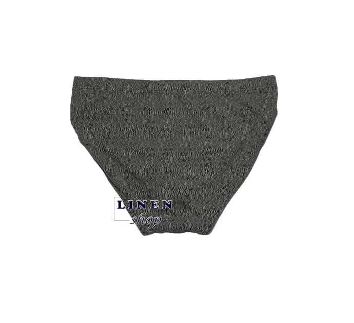 Черные мужские трусы брифы с мелким рисунком Fuko UB 8196 Natural Premium Cotton Briefs L - изображение 2