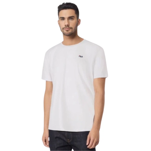 Чоловіча футболка Fila Brod Tee 2pack білий сірий XL FAM0083 13149 (XL) - зображення 5