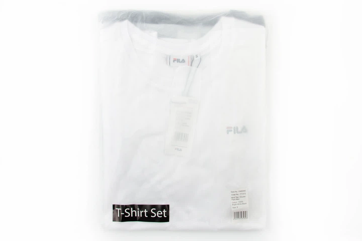 Чоловіча футболка Fila Brod Tee 2 pack біло-чорна S FAM0083 13005 (S) - изображение 9
