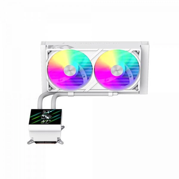 Водяне охолодження GameMax Glacier 240 LCD WH - зображення 8