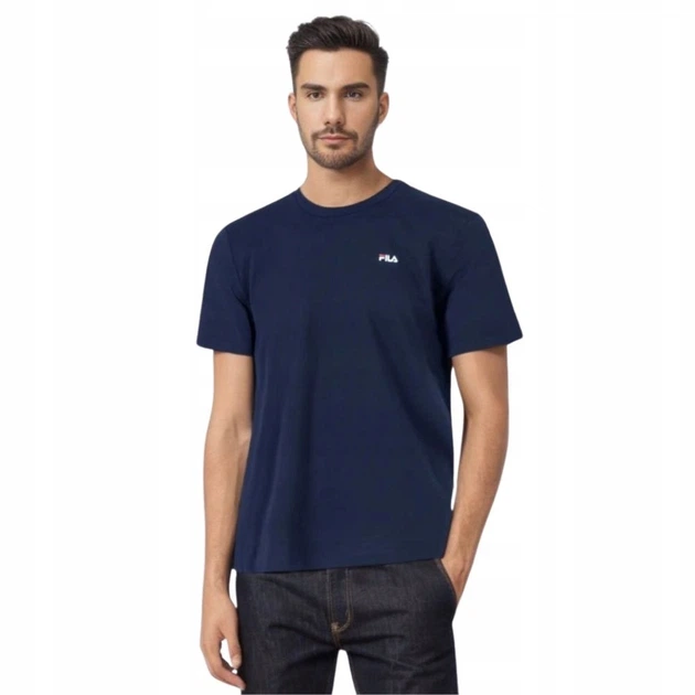 Чоловіча футболка Fila Brod Tee 2 pack білий темно-синій S FAM0083 13009 (S) - изображение 3