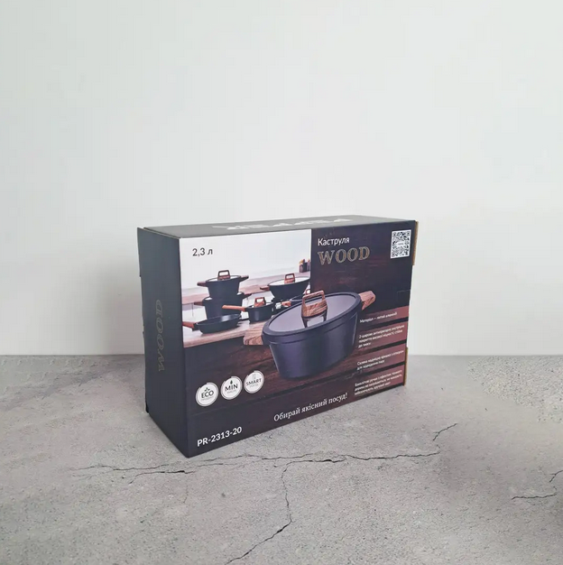 Кастрюля PR-2313-20 Wood 20 см PEPPER - изображение 2
